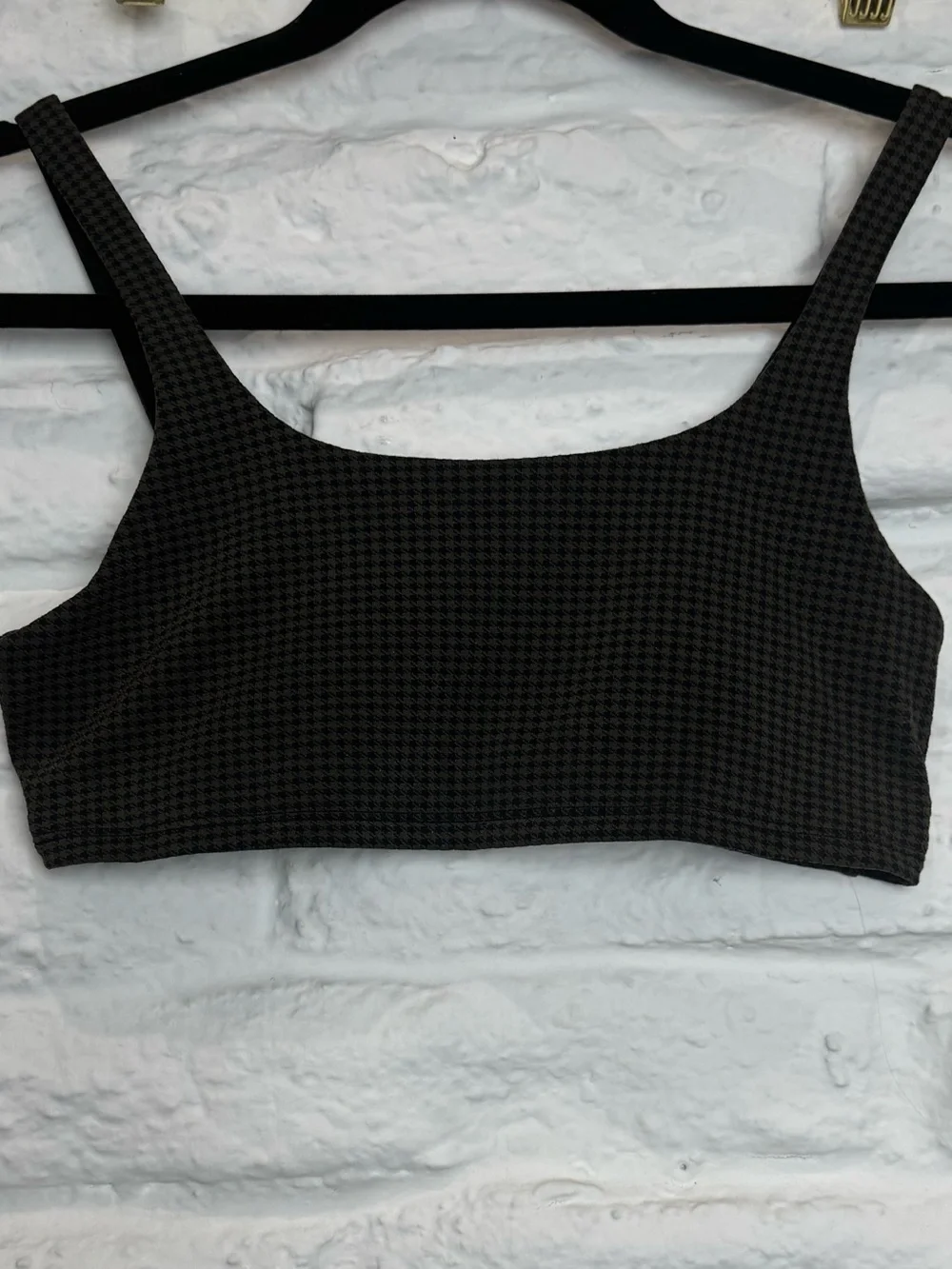Alo Yoga Olive Green & Black Houndstooth Matching Set